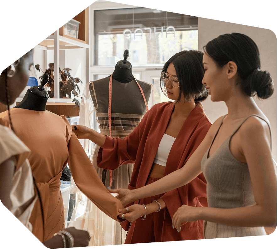 Fashion designers shopping